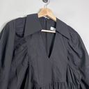 Hunter Bell  Dress Noah Cotton Poplin Collared Little Black Mini Dress Size S Photo 2