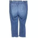 Lane Bryant  Jeans Women's Size 18 Mid Rise Distressed Straight Leg Stretch Blue Photo 1