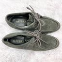 Ralph Lauren LAUREN  Denver Green Suede Leather Oxford Lace Up Wedges 8.5 B NEW Photo 5