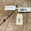 Macy's NWT Multi Genuine Gemstone & Diamond 18KT Gold Over Sterling Silver Bracelet Photo 6