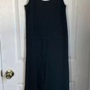 Oak + Fort  black jumpsuit drawstring sleeveless wide leg Photo 0