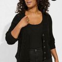 Torrid Black Knit Cardigan  Photo 1