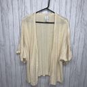 Joie Womens Size M  Ivory Cardigan Short Sleeve EUC Photo 0