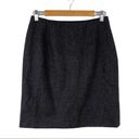 Ralph Lauren  Charcoal Gray 100% Wool Mini Pencil Skirt Lined Side Zipper Size 10 Photo 9