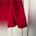 Kasper long sleeve Red Blazer has shoulder pads is a size 6. Photo 10