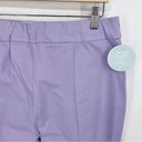 Hill House NWT  The Claire Pants Mid Rise Lavender Stretch Cotton Sz L Photo 4