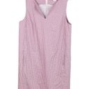 W By Worth  Pink Checkered Plaid Sleeveless Shift Dress Wool Blend Womens Size 12 Photo 0