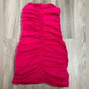 ZARA  Ruched Corset Dress in Fuchsia Photo 6