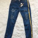 Pretty Little Thing  Khloe Extreme rip Women’s Skinny Jeans in Medium wash size 10 Photo 8