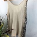 Decree  Tan & Gold Sequins Embellished Tank Top M Photo 1