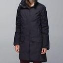 Lululemon  Blizzard Parka Black Heathered Dark Gray Coat Jacket 6 Down Winter Photo 0