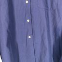 Orvis  Navy Blue Collared Cotton Blend Long Sleeve Button Down Shirt Women Sz 14 Photo 3