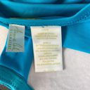 Anne cole  Blue Contour Tankini Halter Swim Suit Top L Photo 4