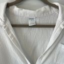 White Gauze Button Down Size L Photo 2