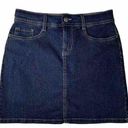 St. John’s Bay  Blue Denim Skort Skirt Dark Wash Size 2 Photo 0