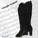 Giorgio Armani  Tall Suede Boots Photo 6