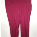 Dress Barn  Womens Plus Size 26W Pants Maroon Red Pull On Stretch Career Wear 839 Photo 1