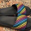 Vans  Range Slide-On Women's Size 6 Sandals Slides Rainbow Mini Check Shoes Photo 1