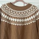 Talbots  Fair Isle Crewneck Sweater Size XL Petite Photo 1