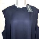 Modcloth  Outstanding Scallops Sleeveless Blouse Navy Blue 4X Photo 4