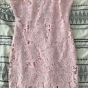 Dainty Hooligan Light Pink Lace Crochet Dress Photo 2