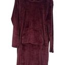 32 Degrees Heat 32 Degree Heat Mauve Wine Hooded Heavy Lounge Cozy Sleepwear Robe Women Sz S/M Photo 0