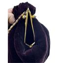 American Vintage Vintage Vanessa Whimsigoth Red Velvet Clamshell Clutch Pouch Purse Gold Chain Photo 6