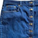 CHAPS Denim Button Up Skirt Size 12 Photo 2