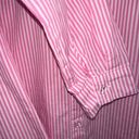 Princess Polly  Pink Striped Long Sleeve Button Down Shirt Women’s size 4 Photo 4