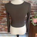 Gaze USA  Arm Green Knot Crop Long Sleeve Top Size S Photo 4