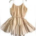 Olivaceous NWT  Ruffle Rope Tie Belted mini dress boho cottagecore cream fairy S Photo 3