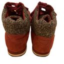 Isaac Mizrahi  Live! SOHO Lace-up Suede Low Wedge Sneakers Size 8.5 Photo 3