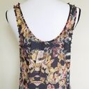 Ladakh  Sheer Artsy Boho Sleeveless Blouse Iridescent Flowers & Studs Size 2 Photo 2