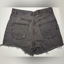 Uniqlo  Denim 100% Cotton Womens Cut Off Shorts Size 27 Black Western Goth Photo 5