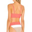 Beach Riot Alexis Bikini Bottom in Coral Colorblocked Photo 1