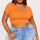 FashioNova V Neck Crop Top Photo 0