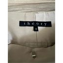 Theory  Low-Rise Beige Cotton Twill Flare Leg Pants w/ Pockets sz 12 Photo 2