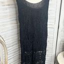 Soft Surroundings  VINTAGE Woman 2X Slinky Lace Tank Tunic Dress Black Goth Y2k Photo 1