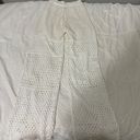 White Crotchet Cover Up Pants Photo 1