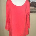 Eileen Fisher  | 100% Organic Cotton Coral Pink Long Sleeved T Shirt Women's L Photo 1