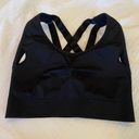 Puma Black  Forever Better Seamless Sports Bra Cross Back Padding Size Small Photo 7