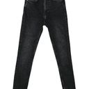 ZARA  Womens Charcoal Wash Black High Rise Skinny Tapered Leg Denim Jeans 2 Photo 0