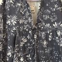 Free People Lua Bed Jacket In Indigo Slouchy Floral Denim Blue Size Small NWT Photo 2