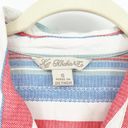 Krass&co Khakis &  Womens Striped Button Front Lightweight Long Sleeve Blouse Size S Photo 2