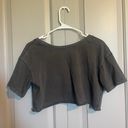 Aerie Cropped Twist Front Shirt Photo 1