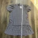 Divided H&M  Gingham Check Black and White Babydoll Dress Short Sleeve NWT Medium Photo 8