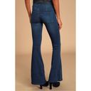 Free People  Penny Pull-On Dark Wash Blue Mid Rise Flare Jeans Women’s Size 29 Photo 10