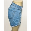 Old Navy  Women's Fitted Stretch Folded Hem Denim Shorts Blue Size 14R Photo 2