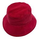 Gucci  New Red Corduroy Cotton “Orgasmique” Patch Bucket Hat Photo 8