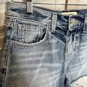 L'Agence  Women's Ryland High Rise Cut Off Denim Shorts Medium Wash Distressed 25 Photo 7